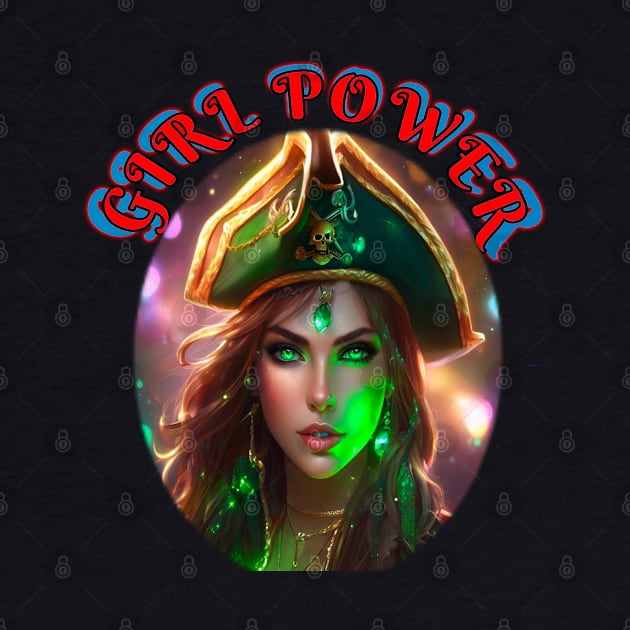 Girl power Green pirate queen by sailorsam1805